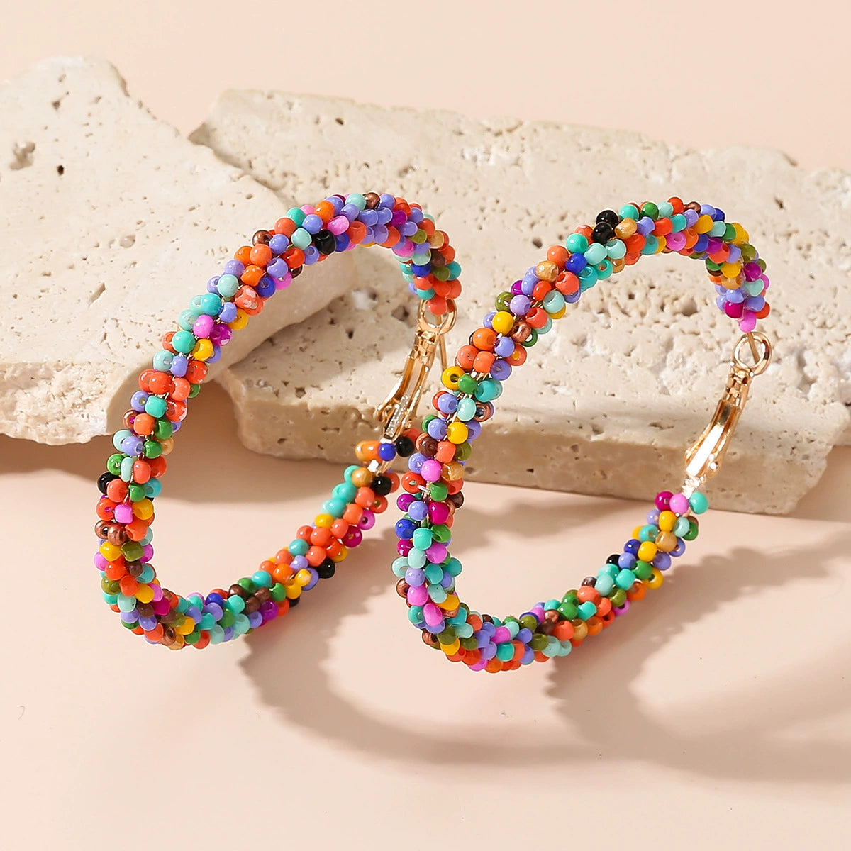 Colorful Circle Vintage Earrings