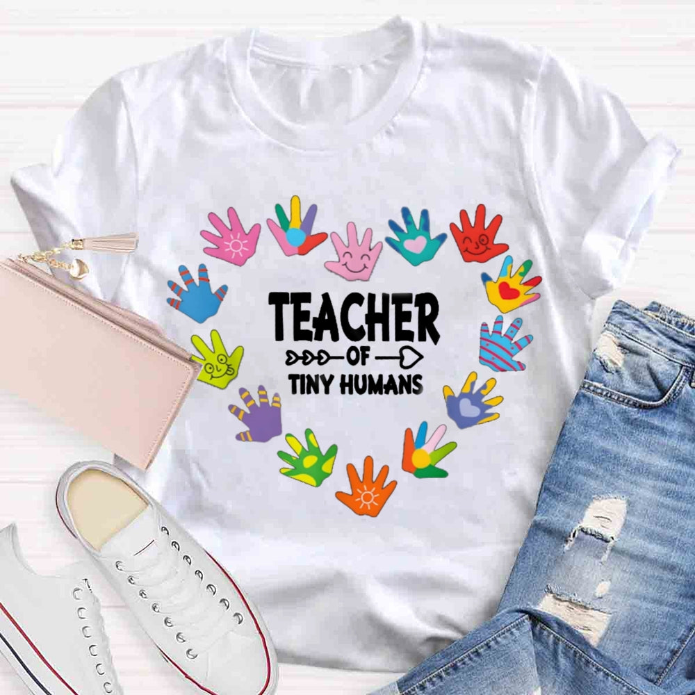 Teacher of Tiny Humans Kindergarten Preschool T-shirt