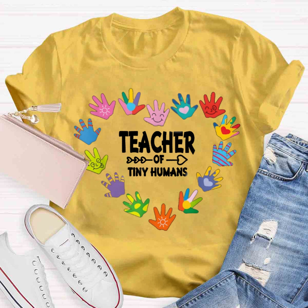Teacher of Tiny Humans Kindergarten Preschool T-shirt