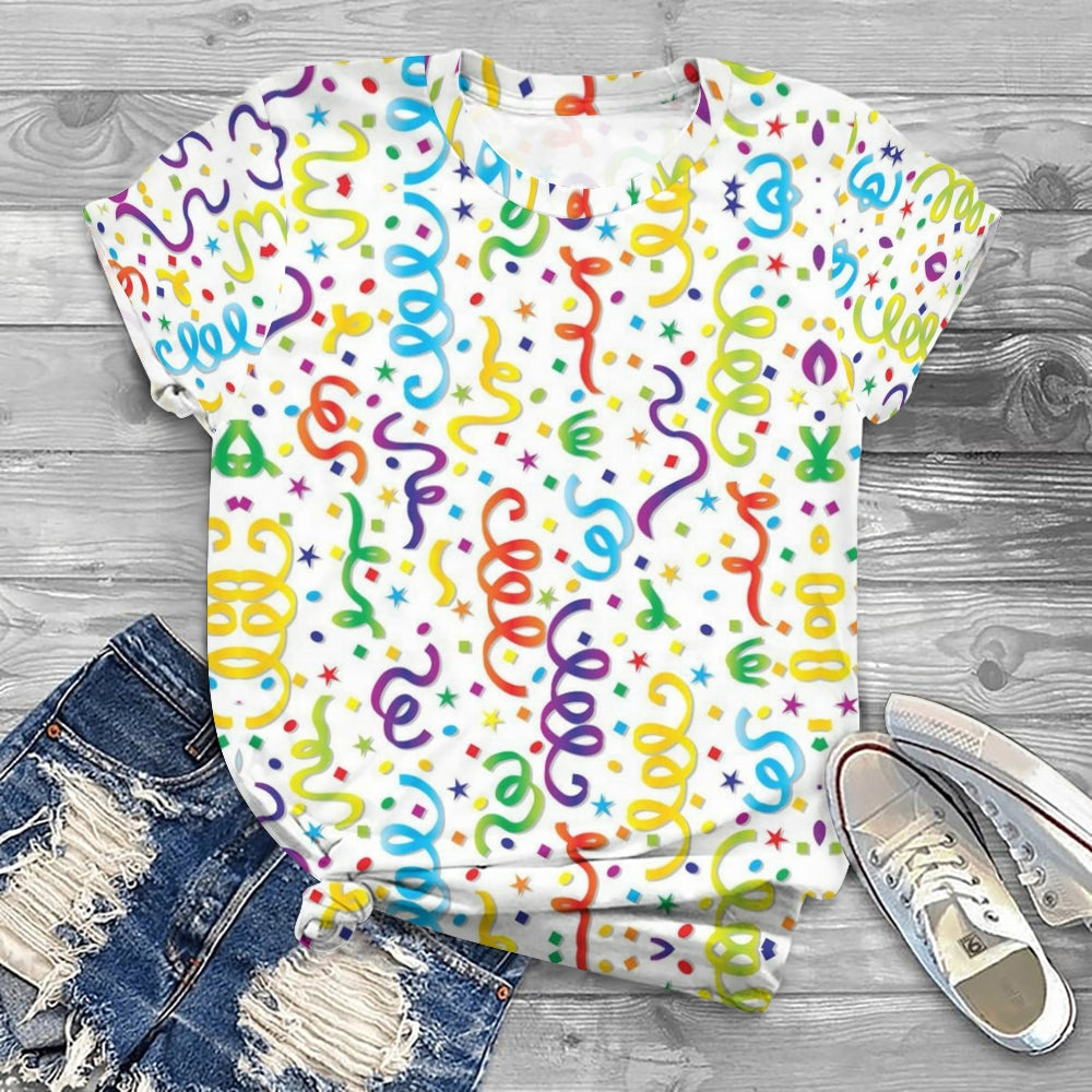 Colorful Streamers And Confetti T-shirt