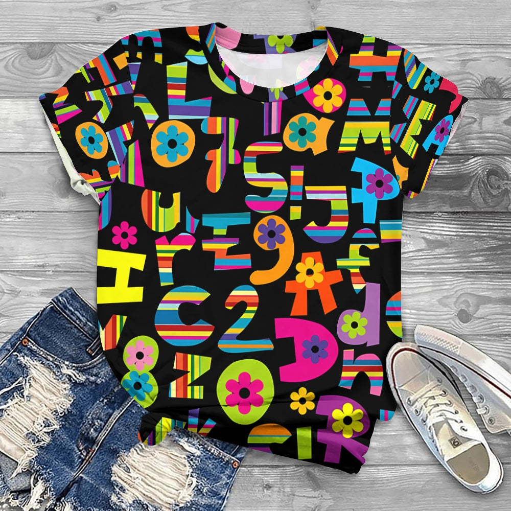 Artistic numbers T-shirt