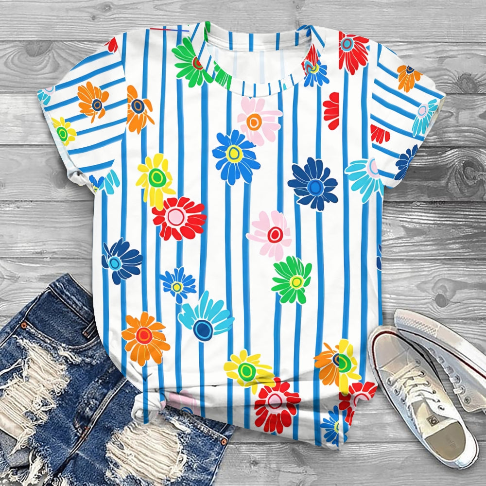 Summer Bright Daisy Flower T-shirt