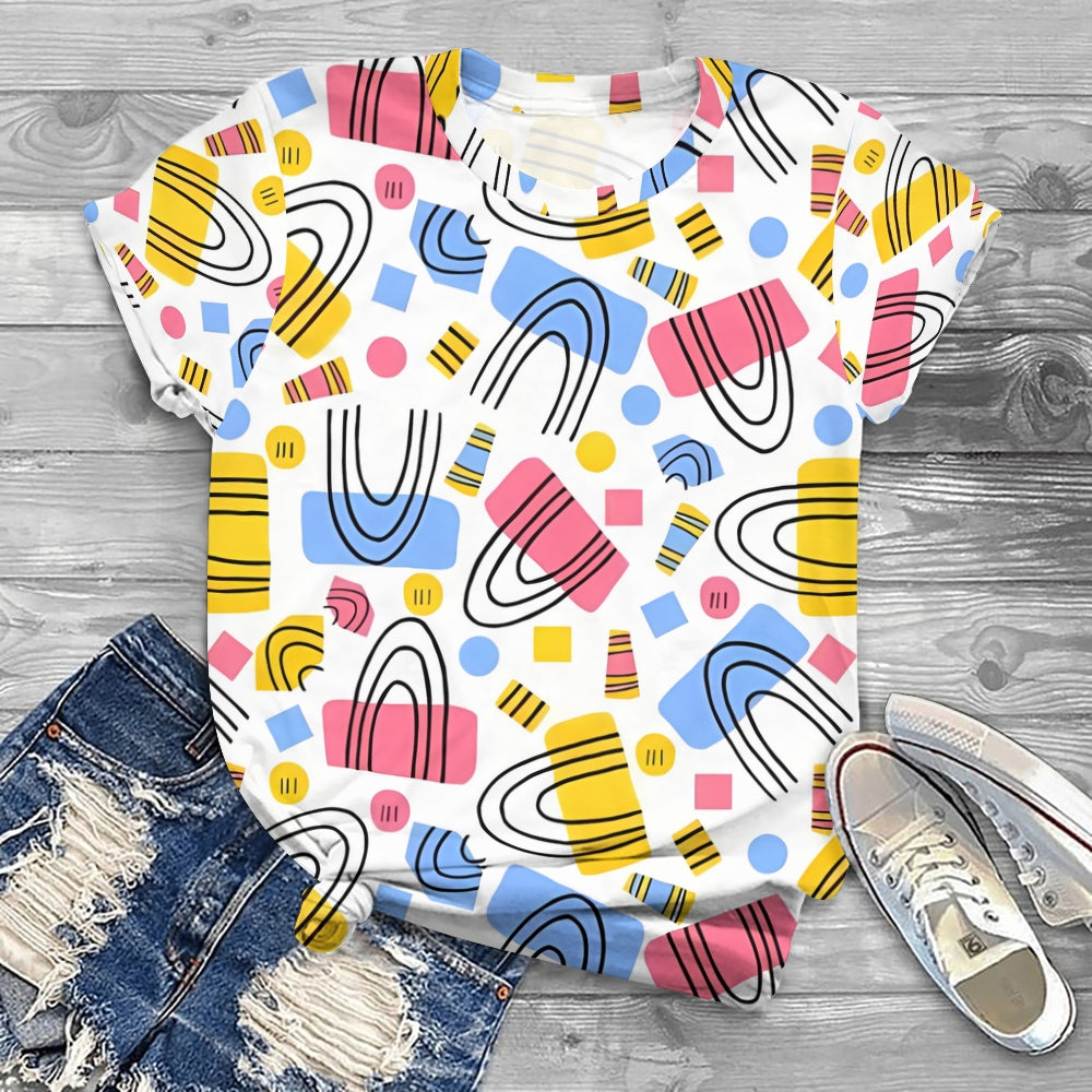 Abstract Geometric Pattern T-shirt