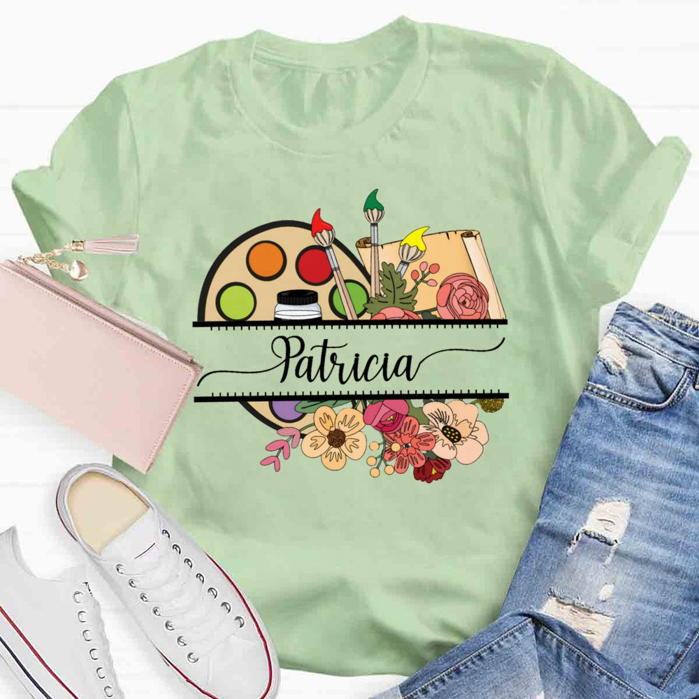 Personalized Name Beautiful And Elegant As Always Teacher T-shirt