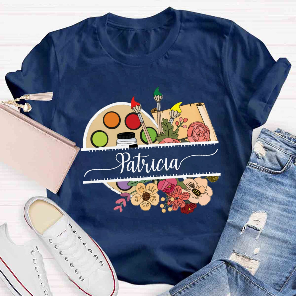 Personalized Name Beautiful And Elegant As Always Teacher T-shirt