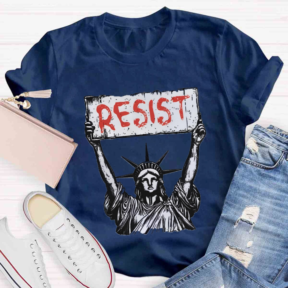 Statue Of Liberty Resist T-Shirt