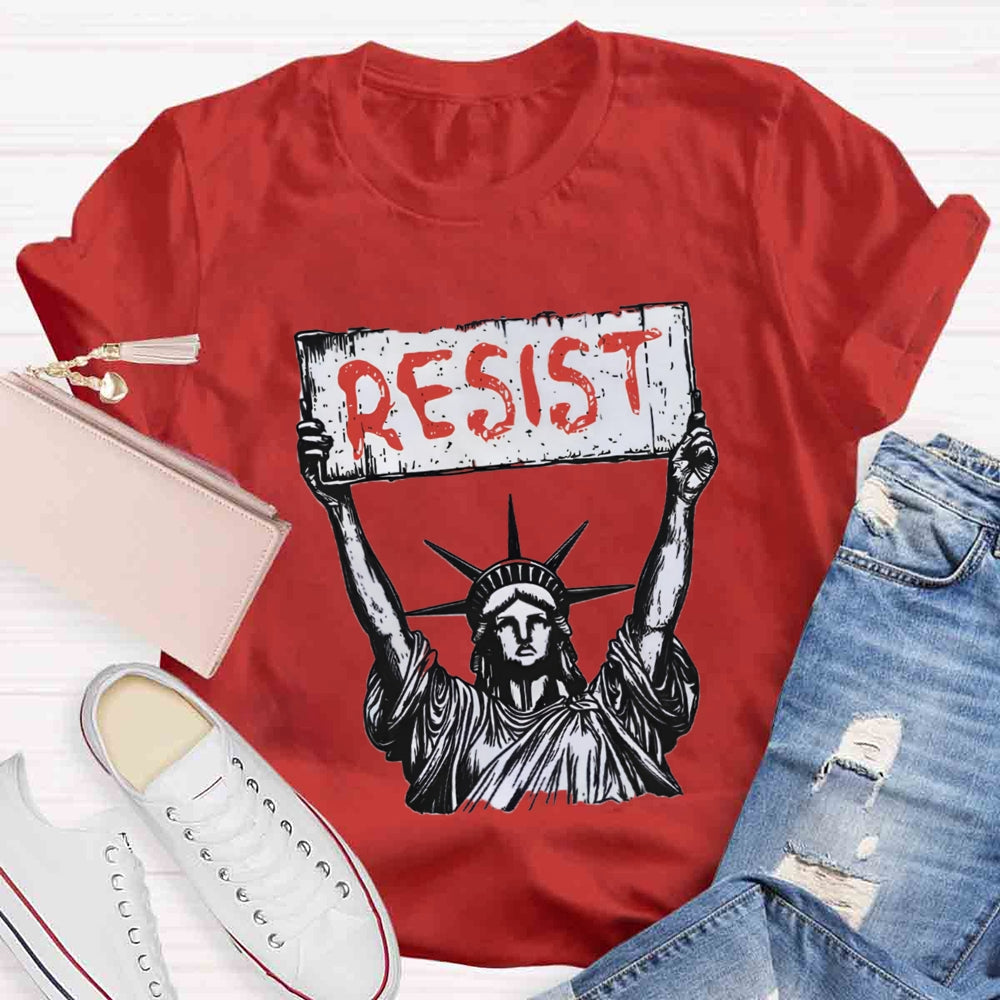 Statue Of Liberty Resist T-Shirt