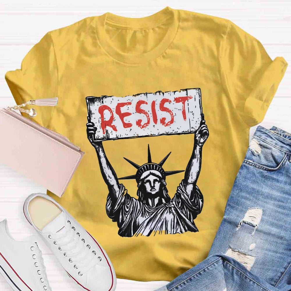 Statue Of Liberty Resist T-Shirt