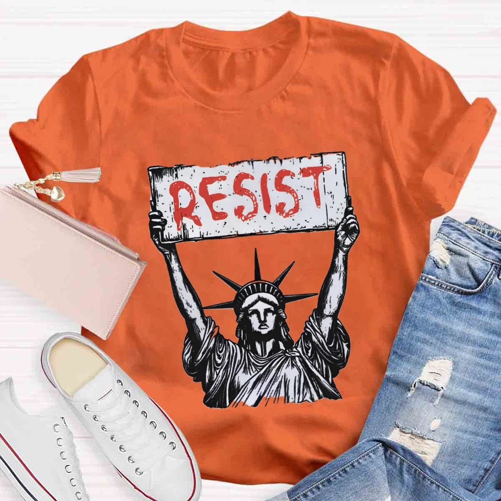 Statue Of Liberty Resist T-Shirt