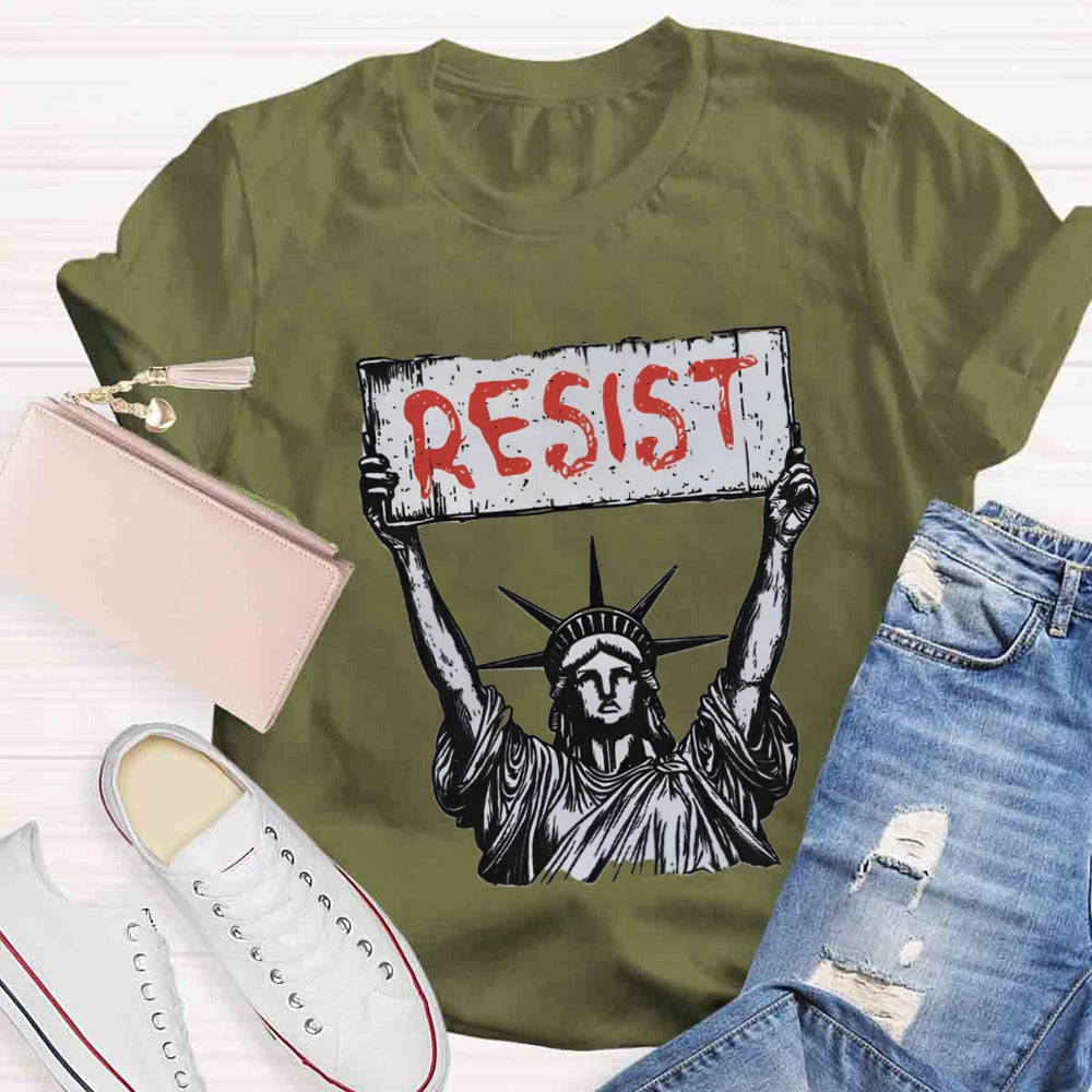 Statue Of Liberty Resist T-Shirt