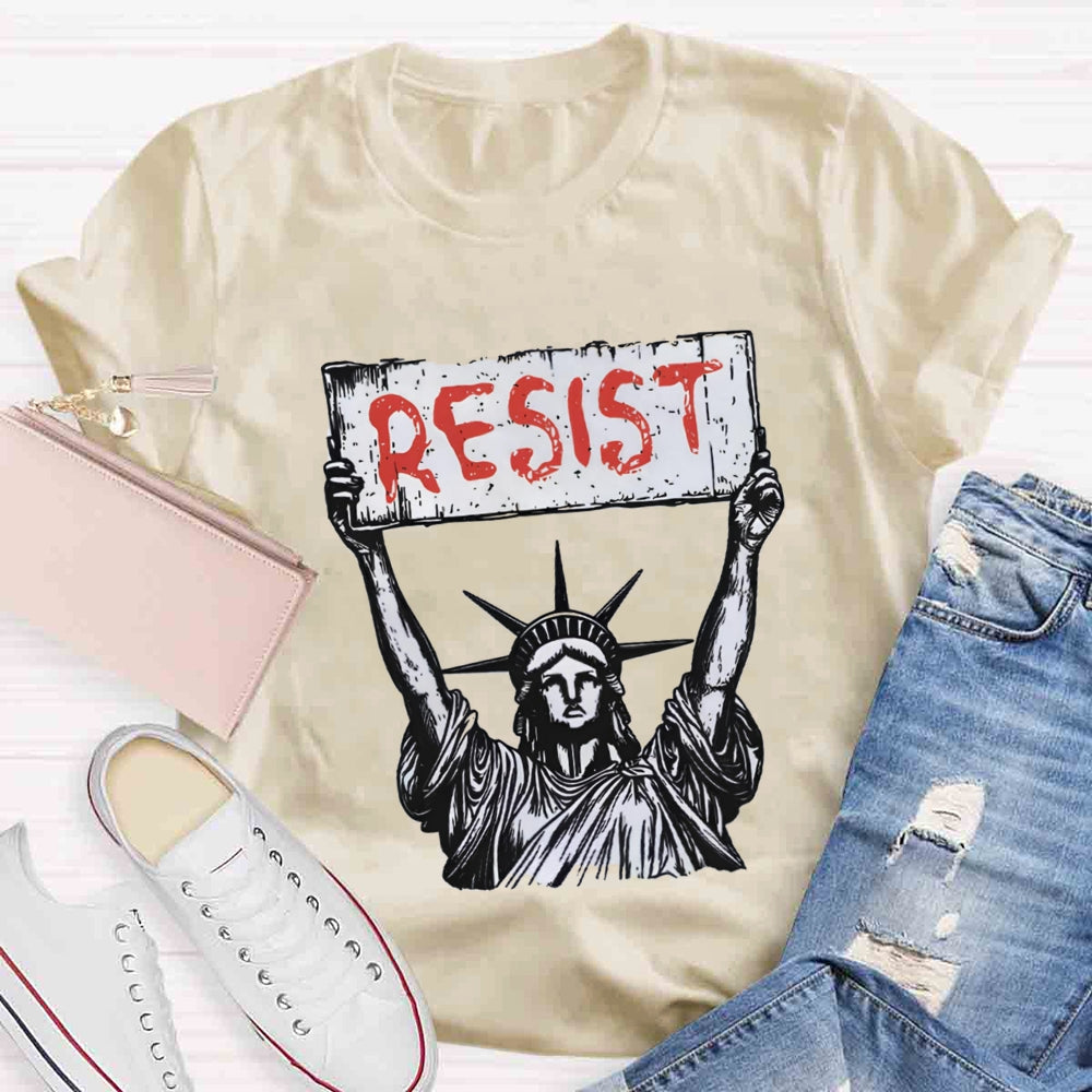 Statue Of Liberty Resist T-Shirt