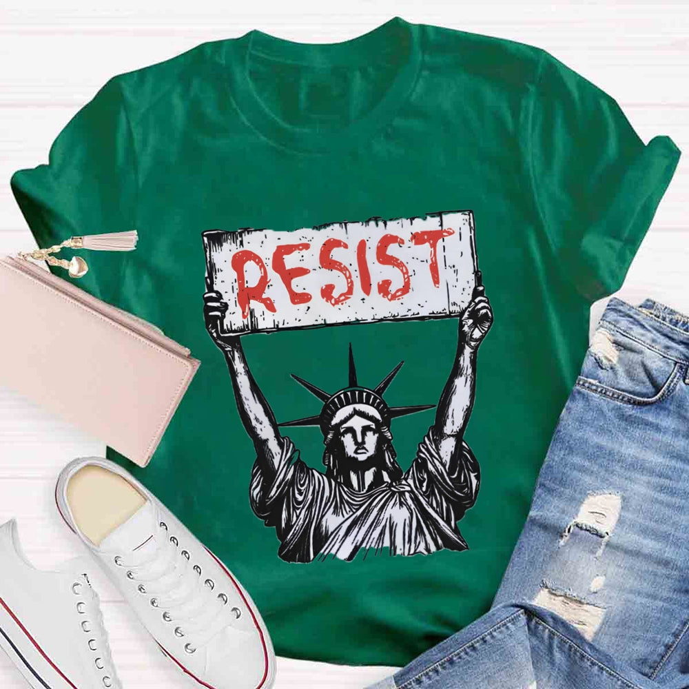 Statue Of Liberty Resist T-Shirt