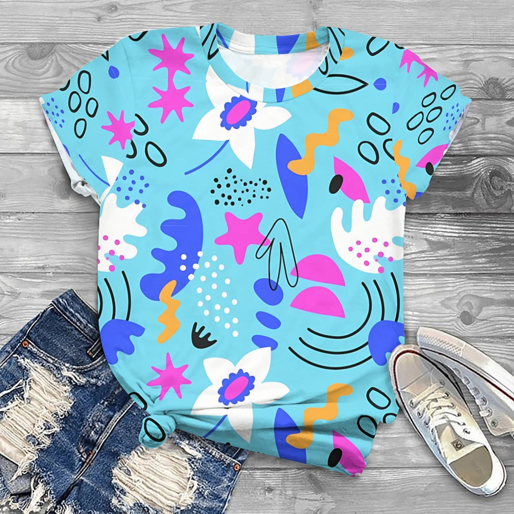 Sea World  Jellyfish Seaweed Shell T-shirt
