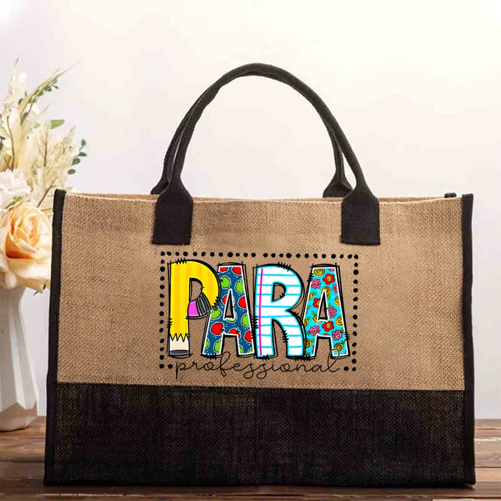 Para Floral Cotton Tote Bag