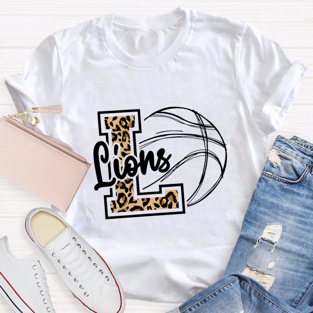 Personalized Mascot Leopard T-shirt