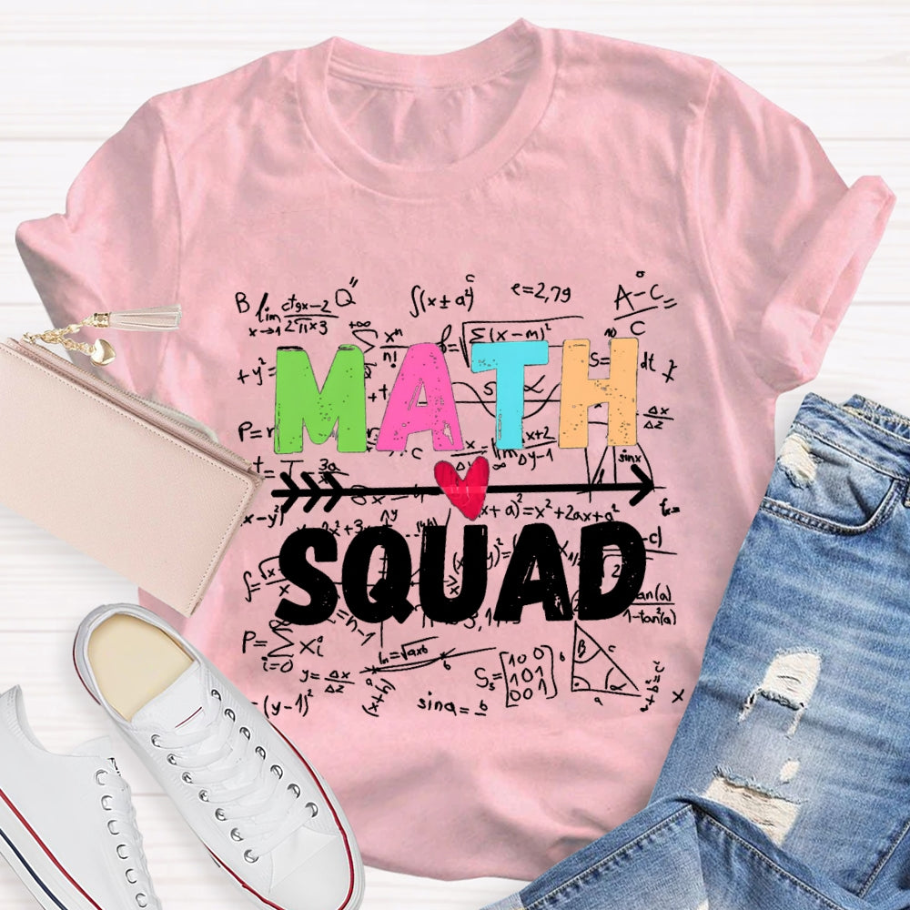 Math Squad Trigonometric Functions Teacher T-shirt