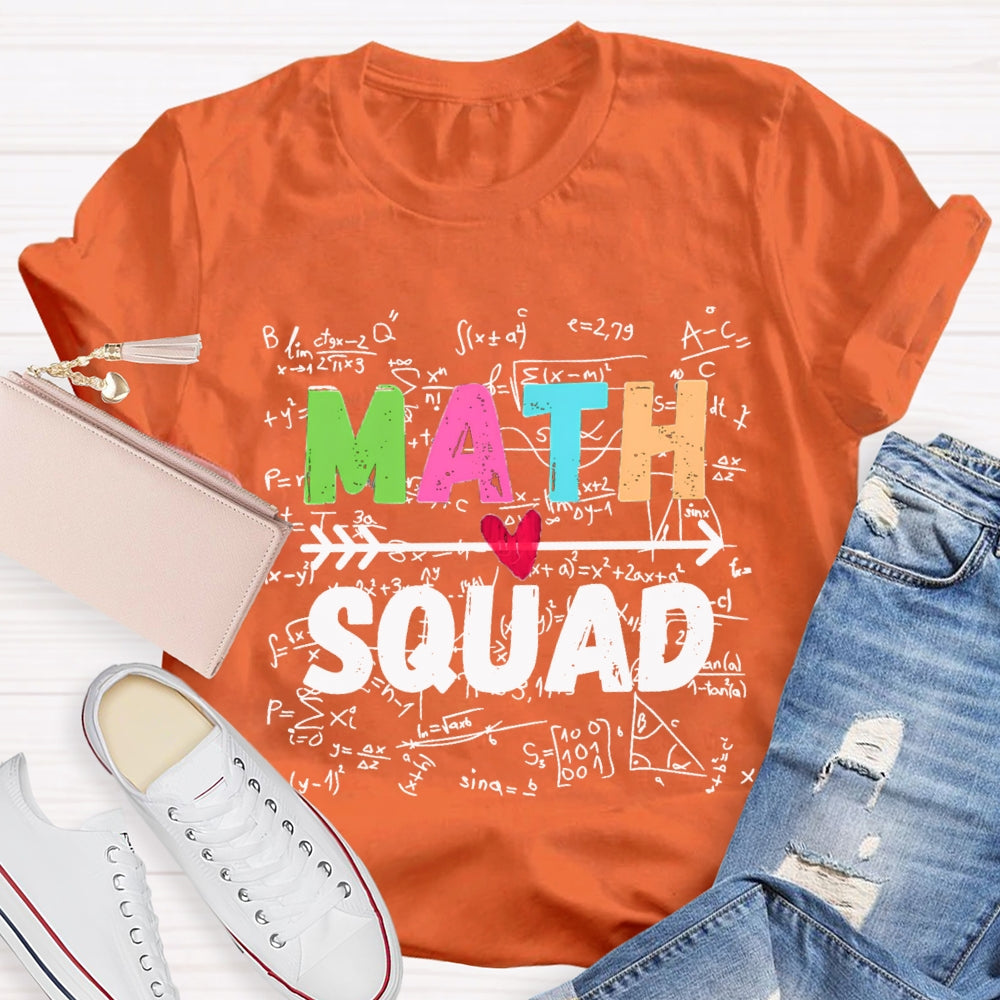 Math Squad Trigonometric Functions Teacher T-shirt