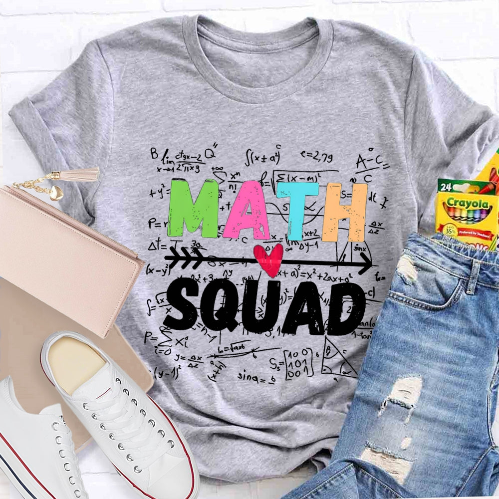 Math Squad Trigonometric Functions Teacher T-shirt