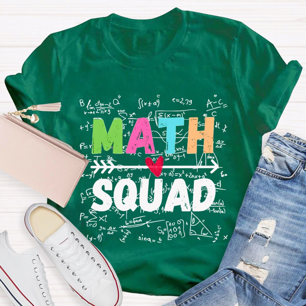 Math Squad Trigonometric Functions Teacher T-shirt