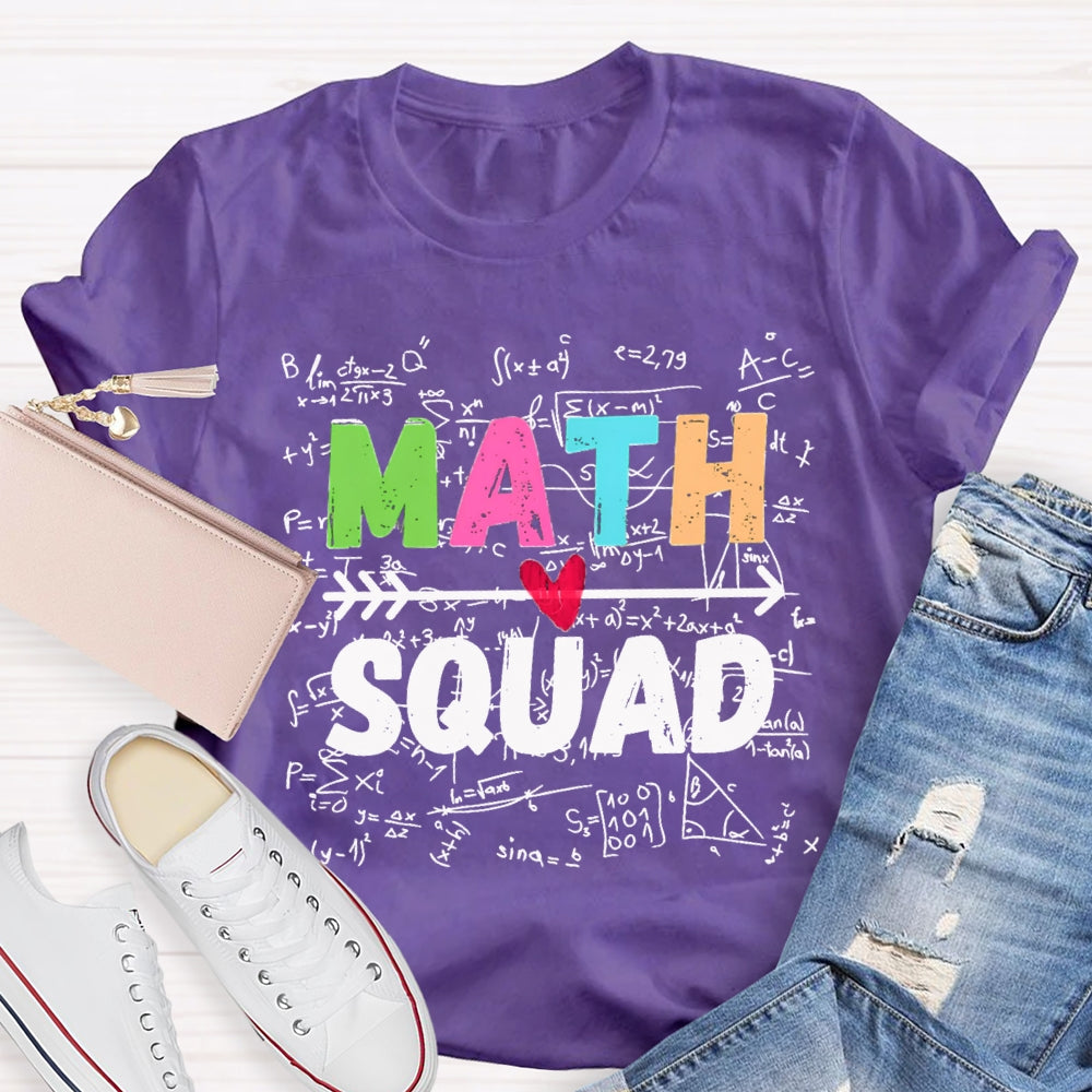 Math Squad Trigonometric Functions Teacher T-shirt