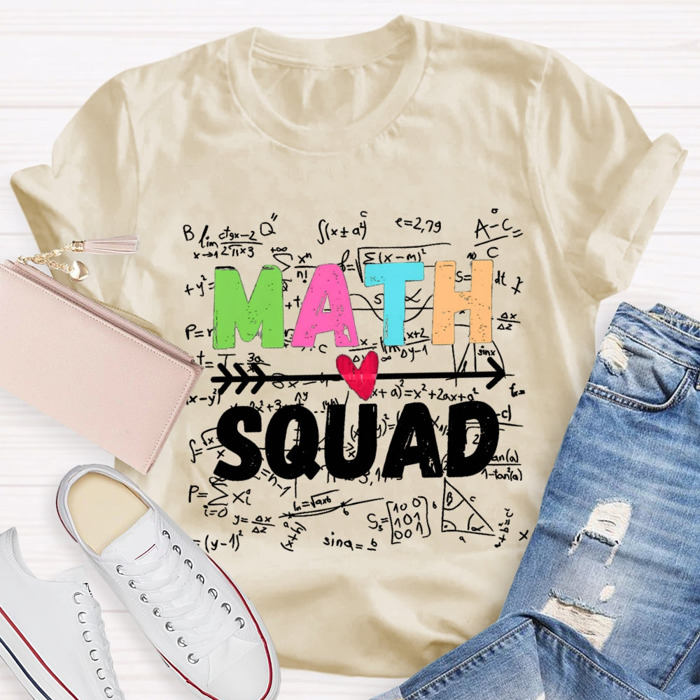 Math Squad Trigonometric Functions Teacher T-shirt