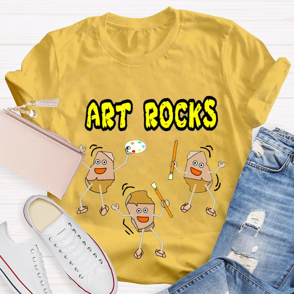 Art Rocks Teacher Shirt