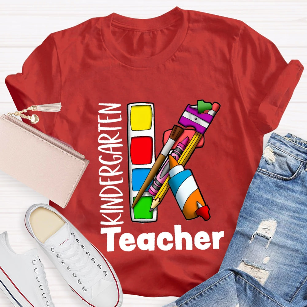 Kindergarten Art Teacher T-shirt