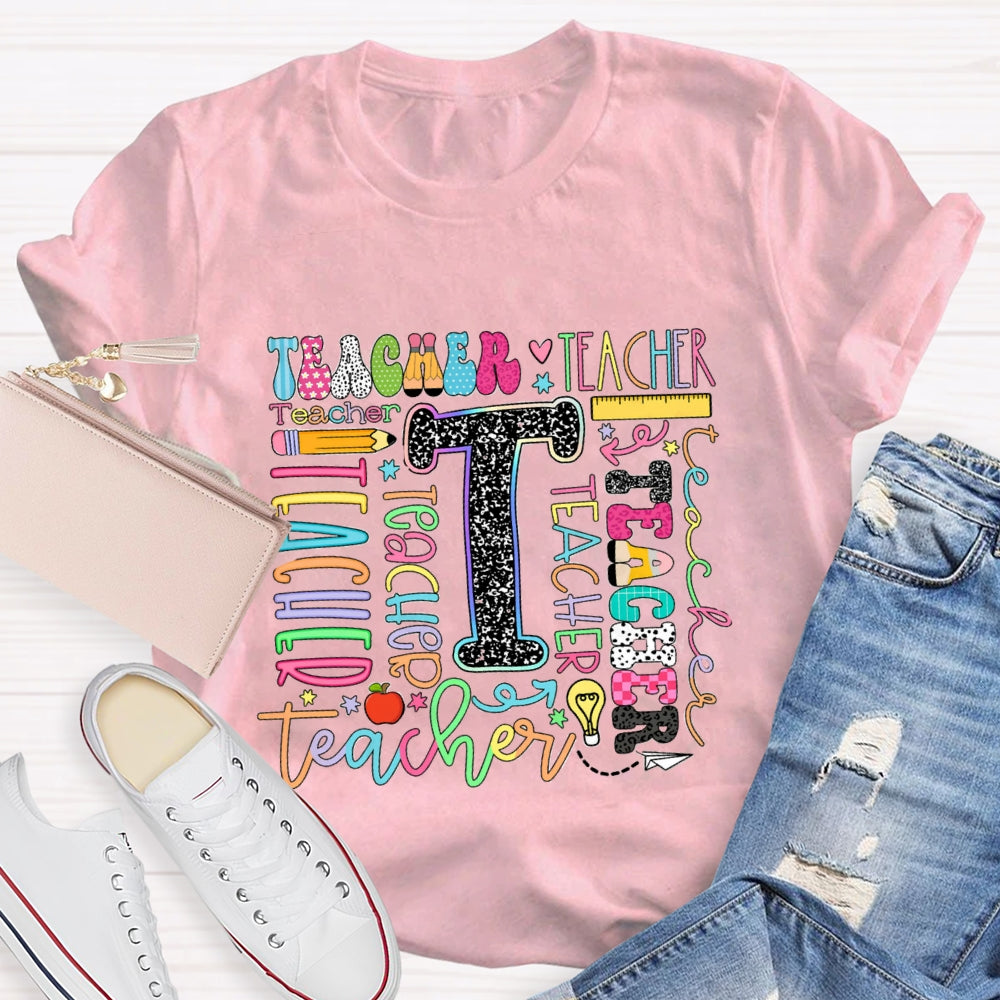 Teacher Of Various Fonts T-Shirt