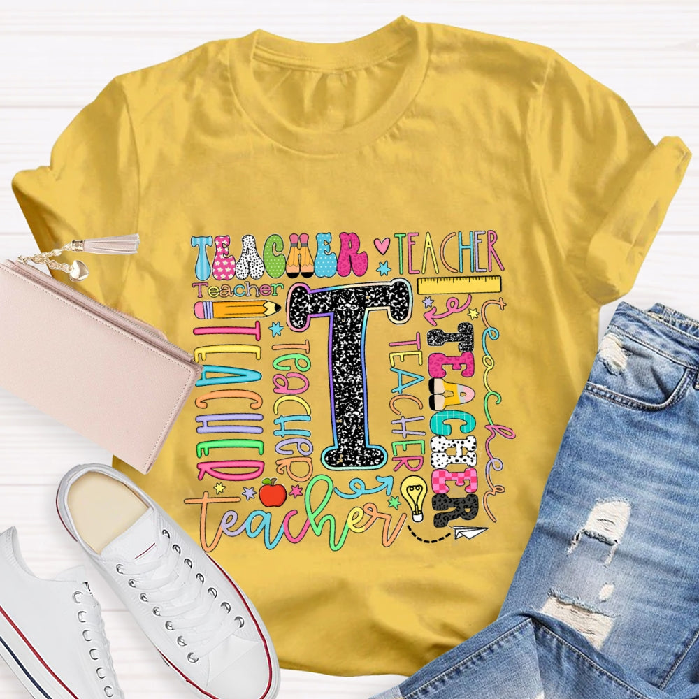 Teacher Of Various Fonts T-Shirt