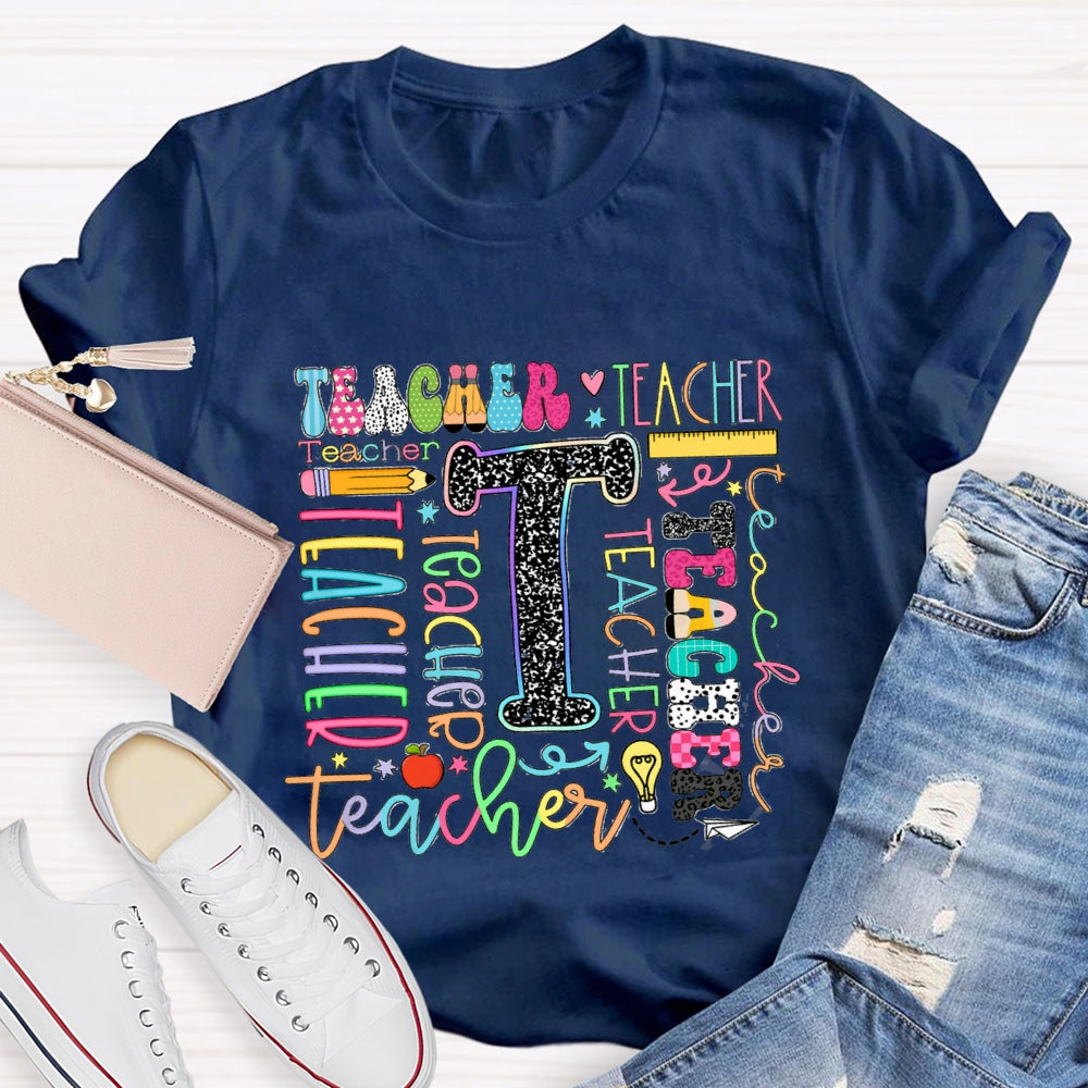 Teacher Of Various Fonts T-Shirt