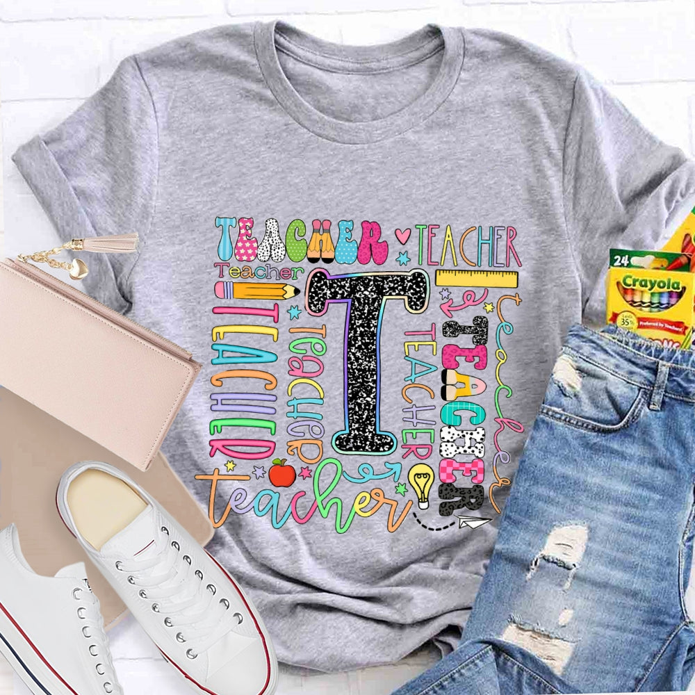 Teacher Of Various Fonts T-Shirt