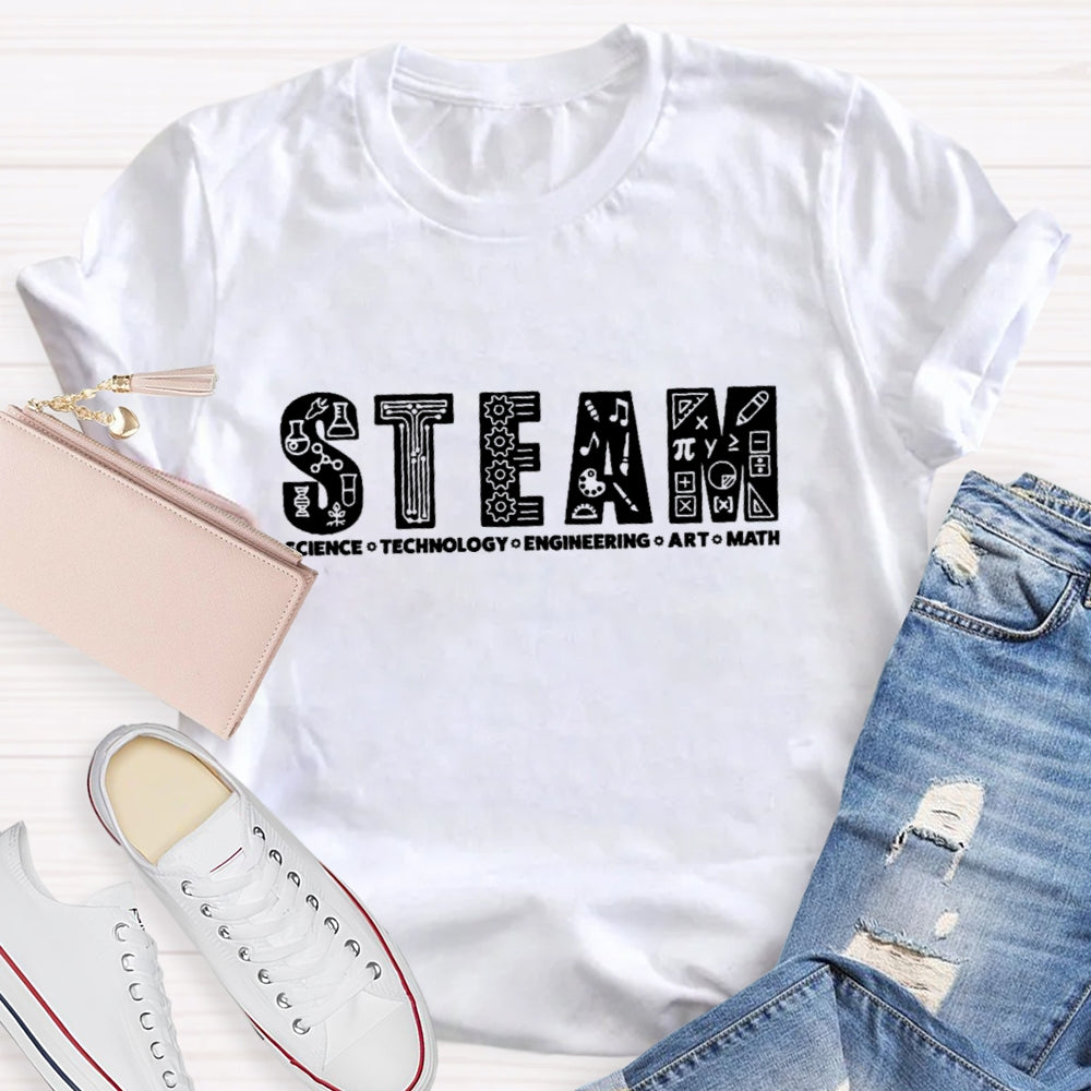Steam Science Technology Engineering Art Math T-shirt