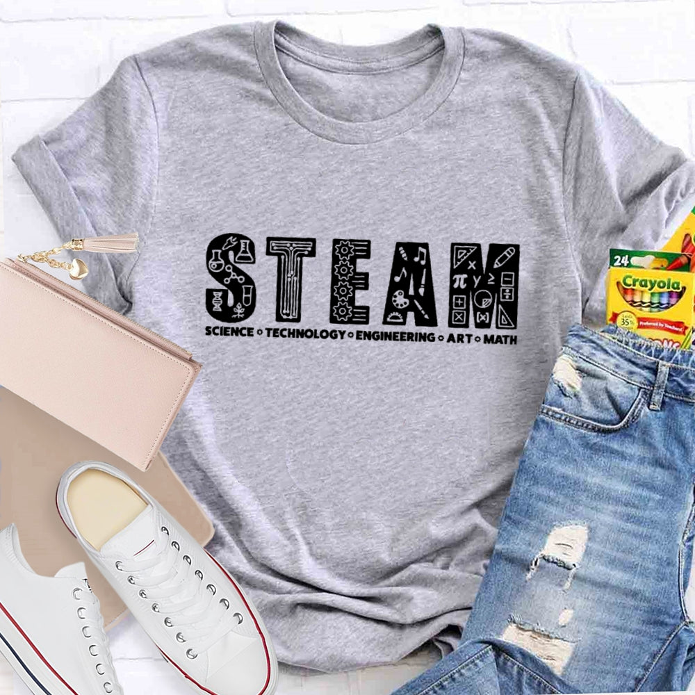 Steam Science Technology Engineering Art Math T-shirt