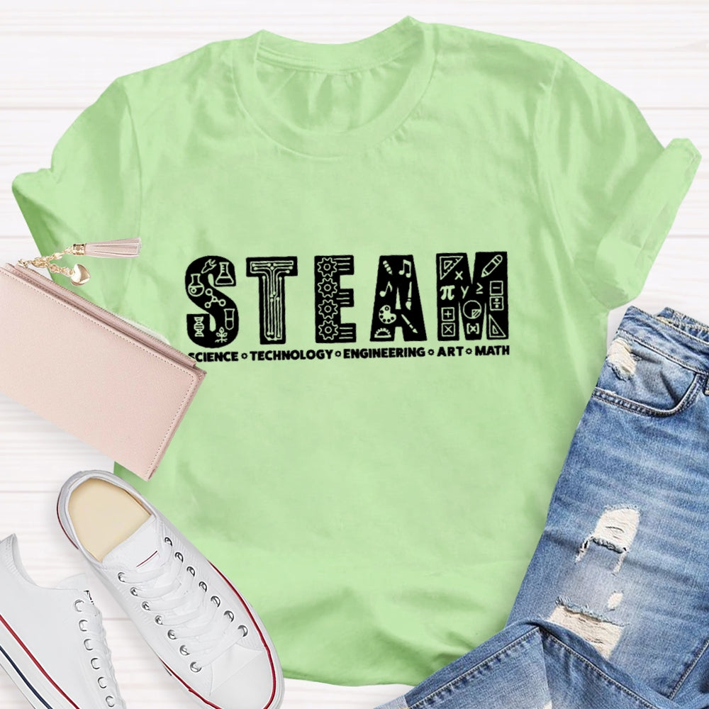 Steam Science Technology Engineering Art Math T-shirt