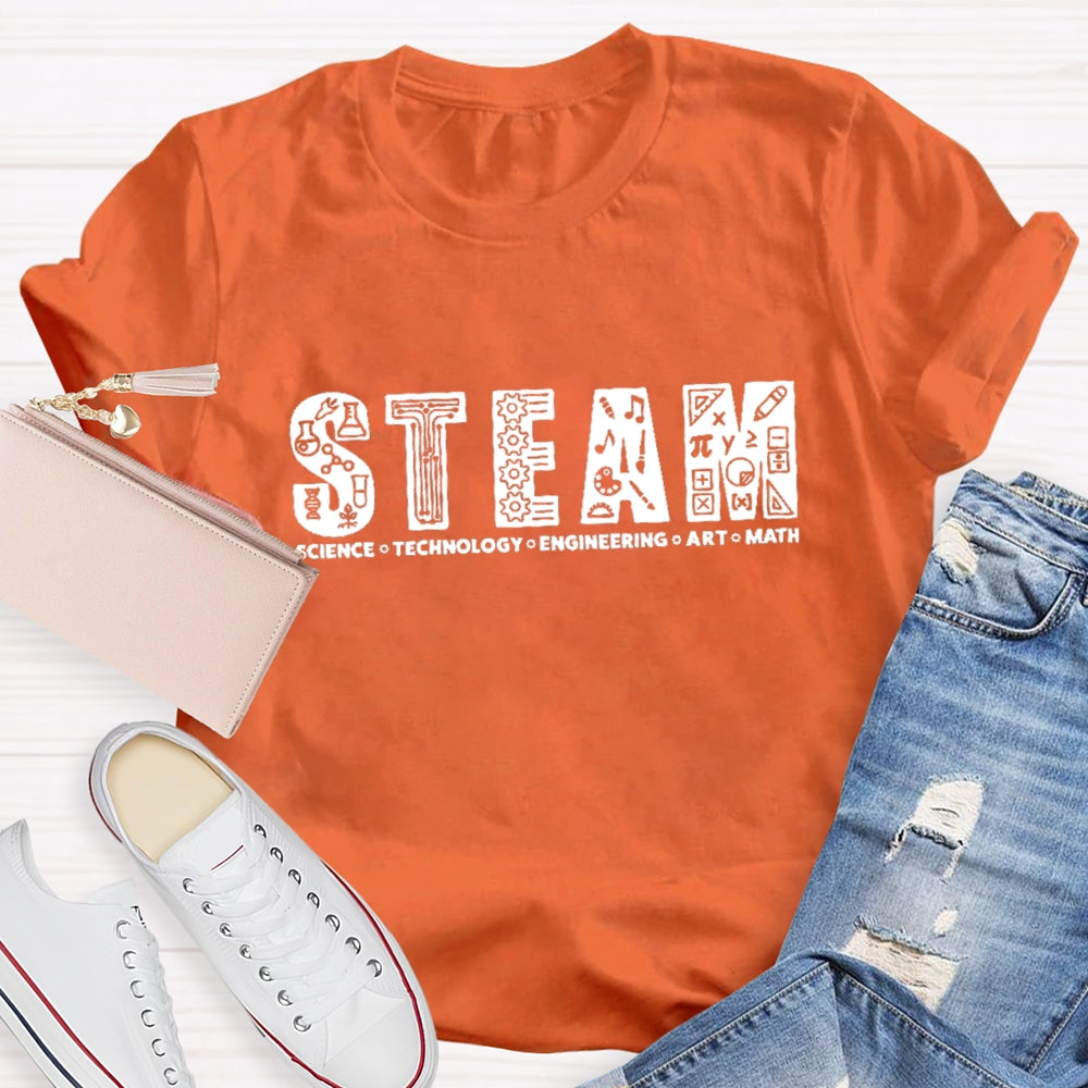 Steam Science Technology Engineering Art Math T-shirt