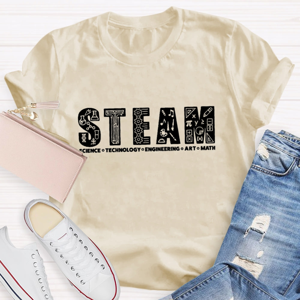 Steam Science Technology Engineering Art Math T-shirt