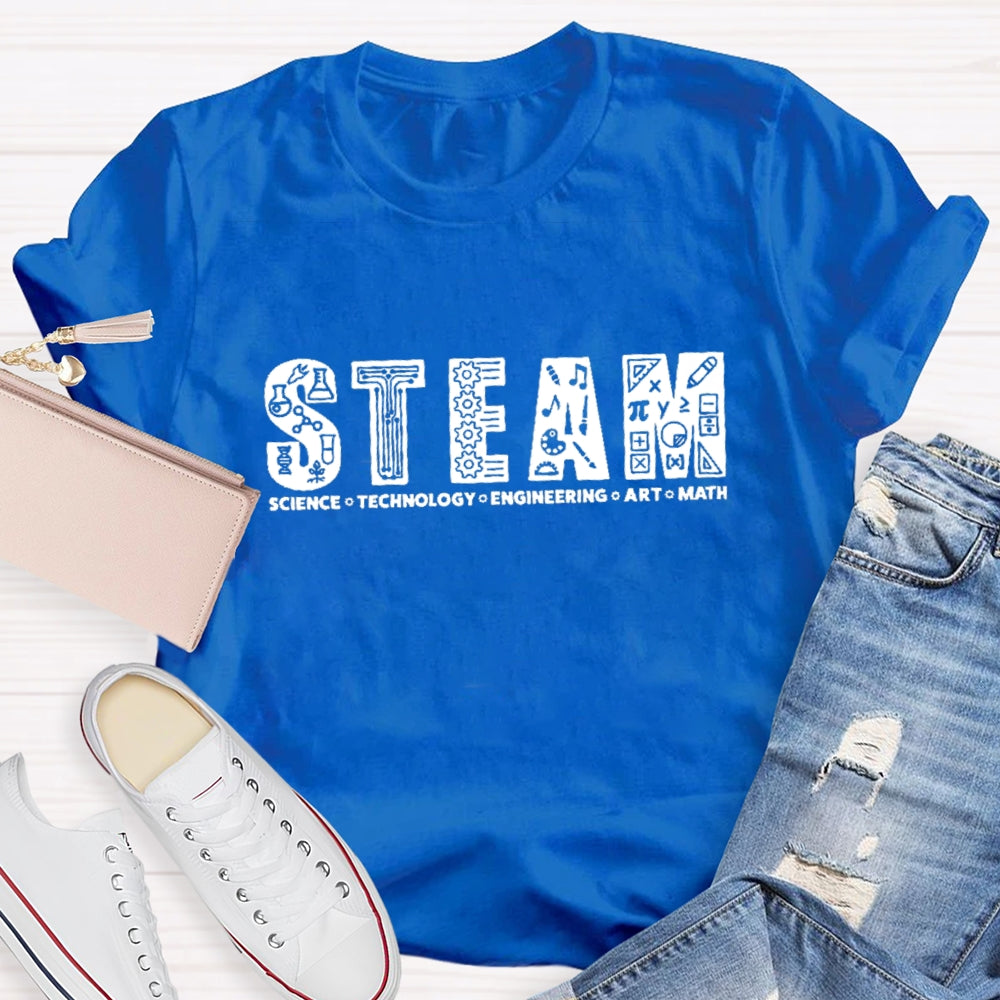 Steam Science Technology Engineering Art Math T-shirt