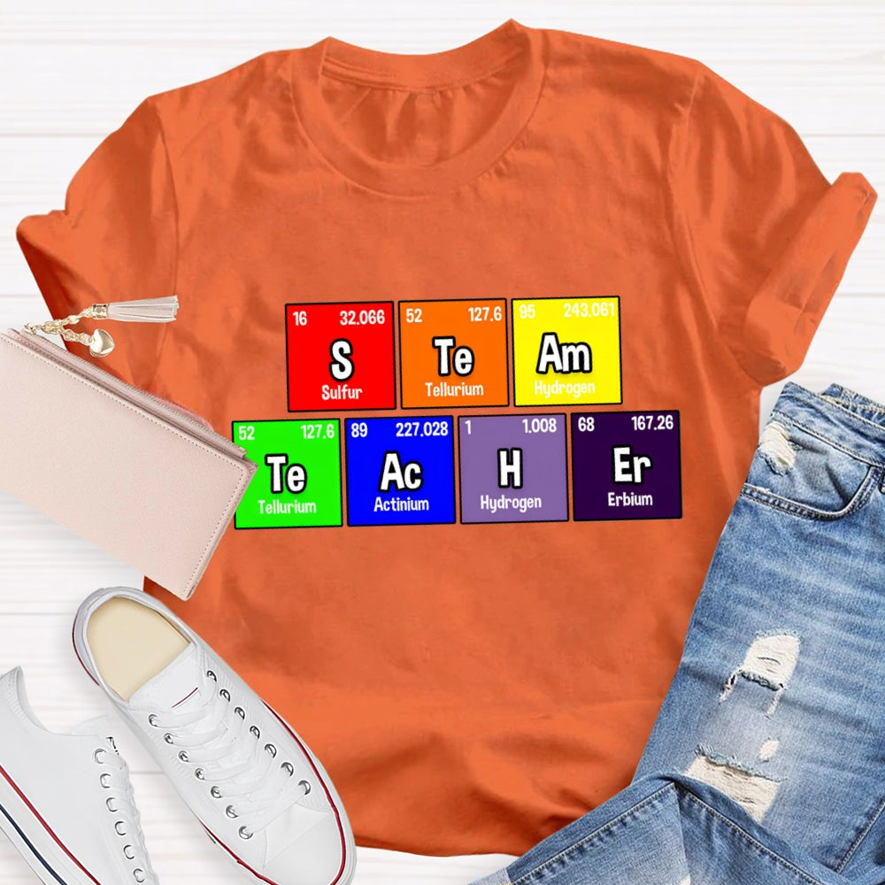 Steam Teacher Table Of Chemical Elements T-Shirt