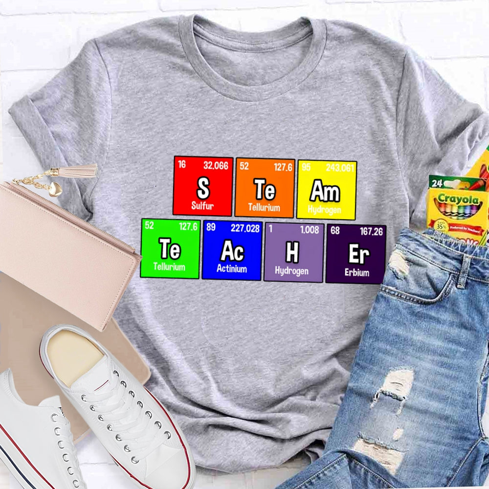 Steam Teacher Table Of Chemical Elements T-Shirt