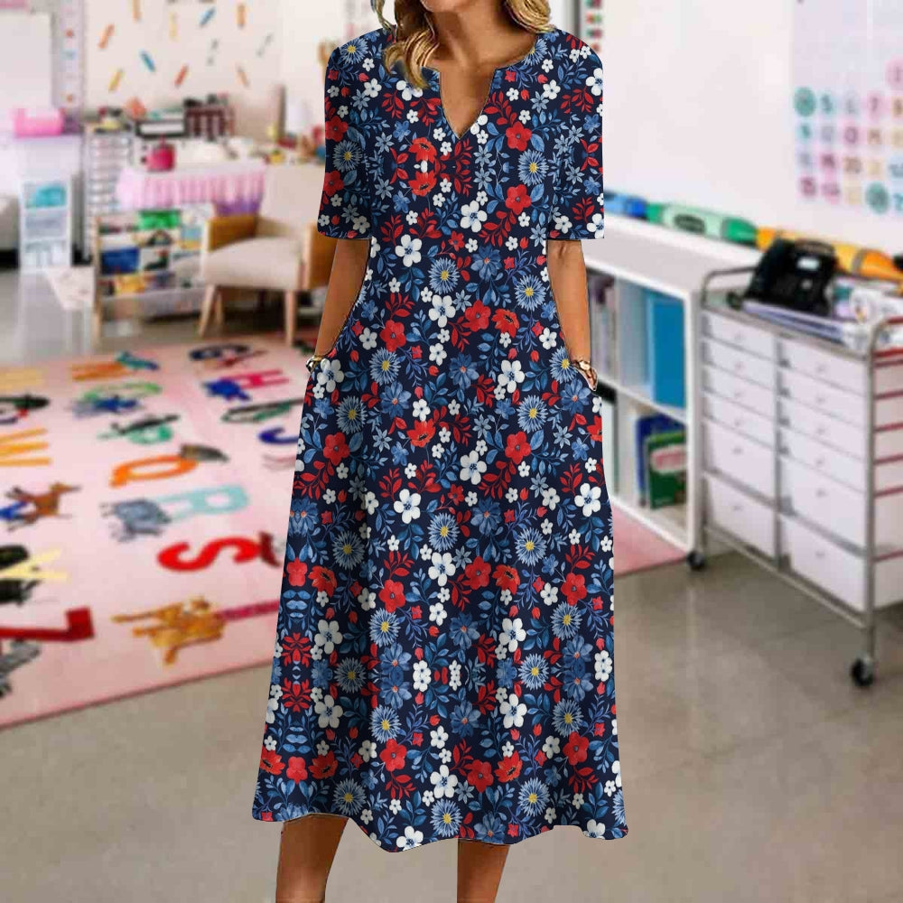 Enjoy The World Of Flowers Boho Dress