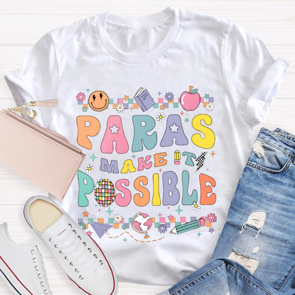 Paras Make It Possible Colored Square Puzzle T-shirt