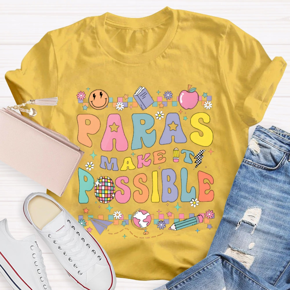 Paras Make It Possible Colored Square Puzzle T-shirt