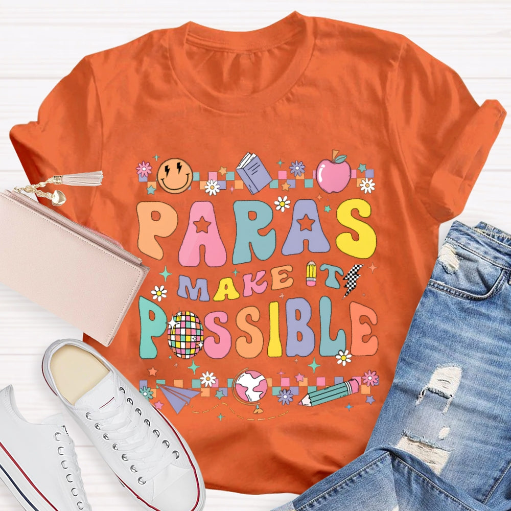 Paras Make It Possible Colored Square Puzzle T-shirt