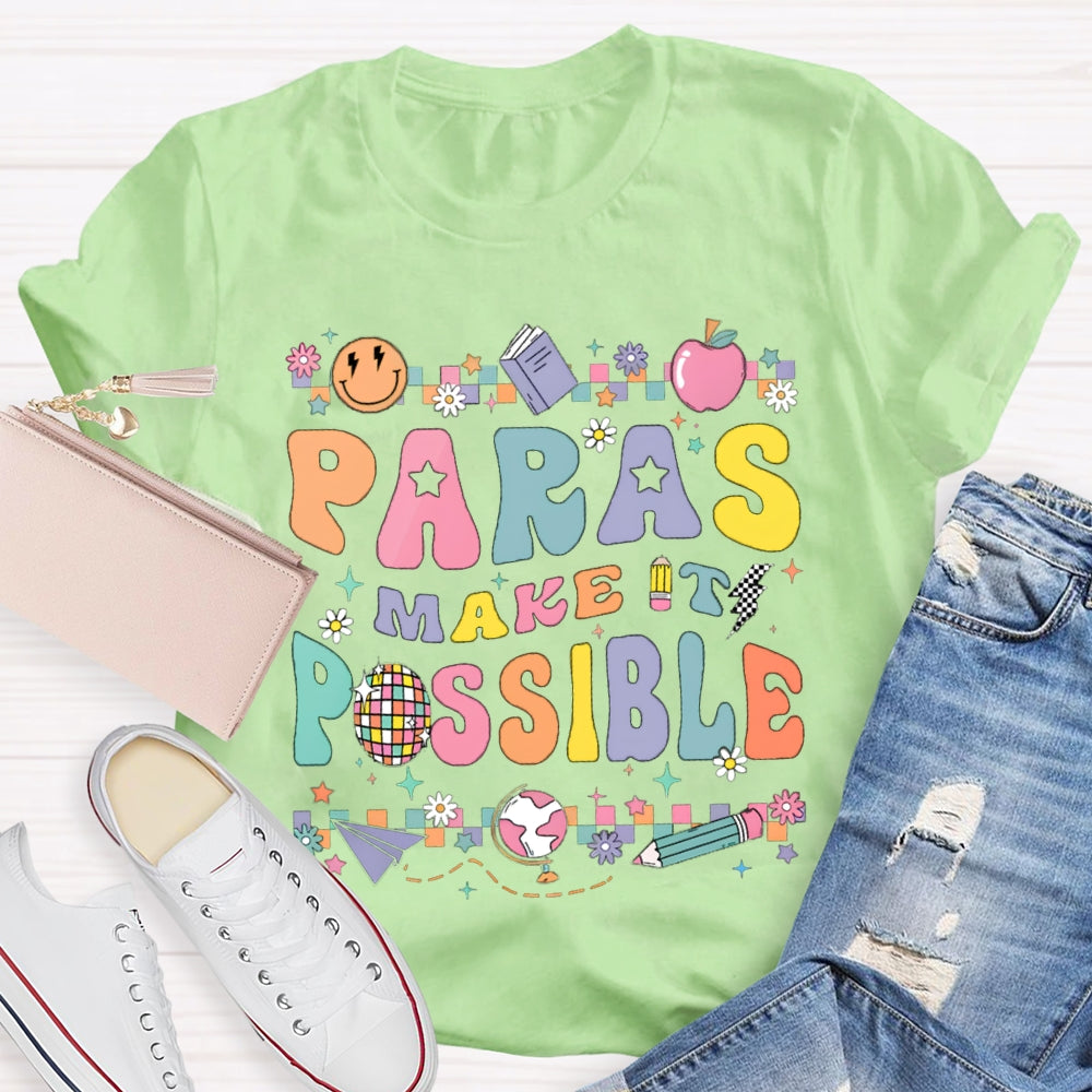 Paras Make It Possible Colored Square Puzzle T-shirt