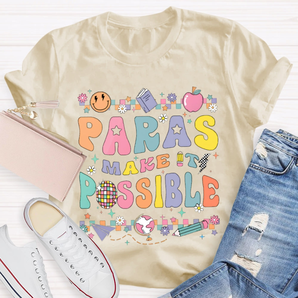 Paras Make It Possible Colored Square Puzzle T-shirt