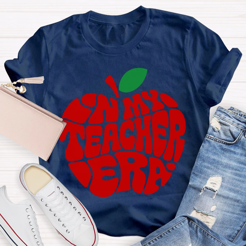 In My Teacher Era Apple T-shirt
