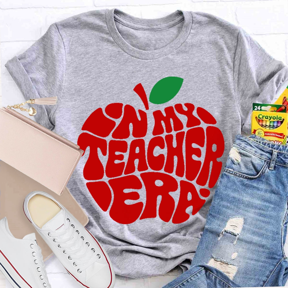 In My Teacher Era Apple T-shirt