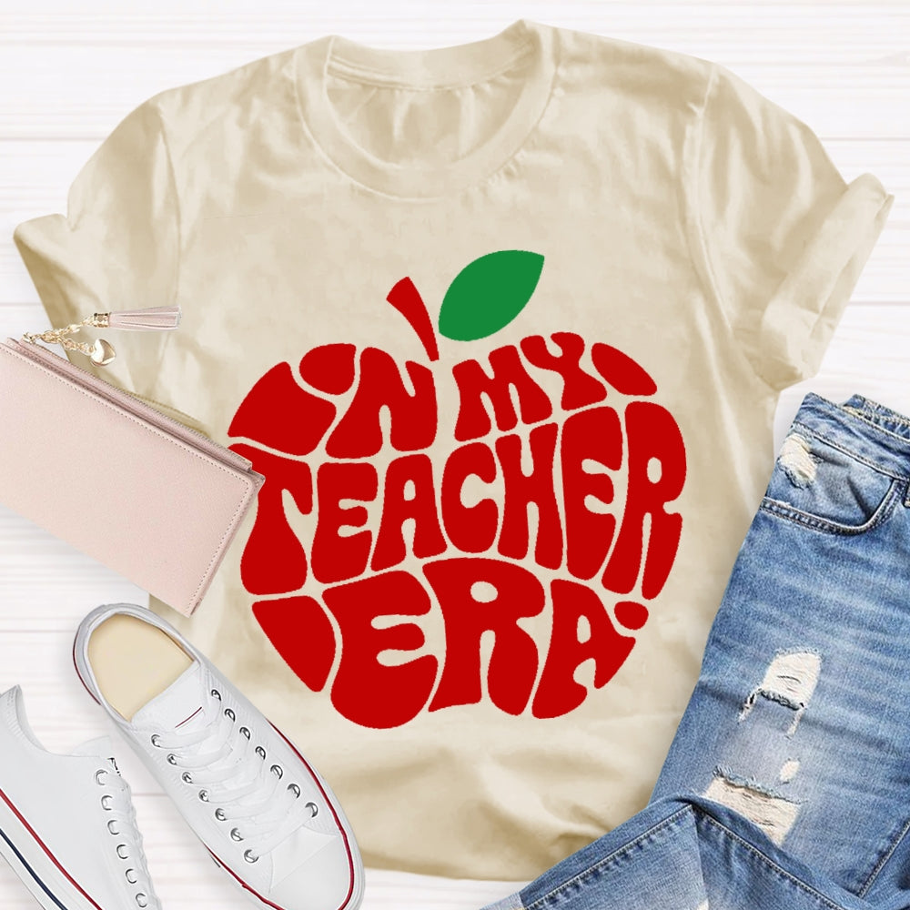 In My Teacher Era Apple T-shirt