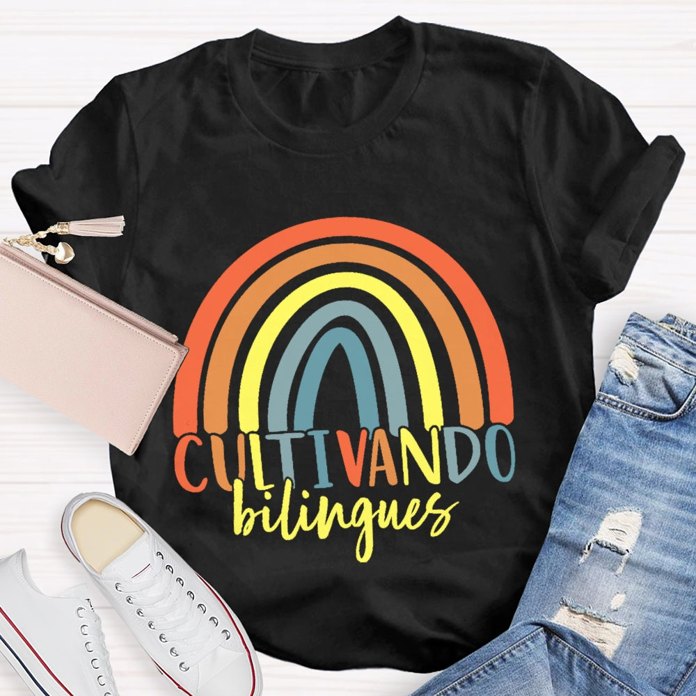 Cultivando Bilingues Dual Language T-shirt