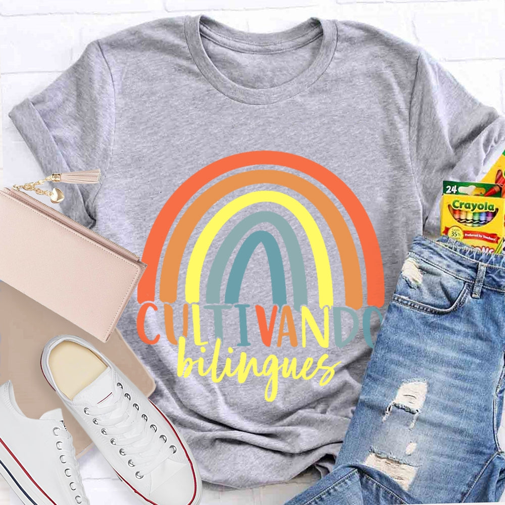 Cultivando Bilingues Dual Language T-shirt